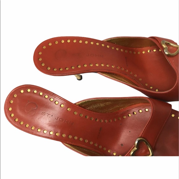 🛍$295 Retail🛍ST. JOHN Tyra Slide Heels - Picture 5 of 12